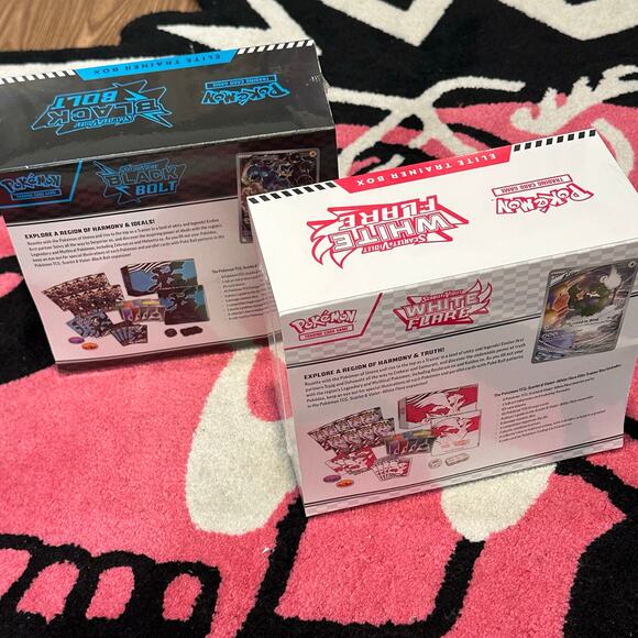 Pokémon TCG White Flare + Black Bolt Elite Trainer Box Bundle – SV Sealed - Picture 4 of 5